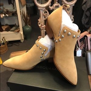 Rebecca Minkoff Katen Beige Suede Bootie